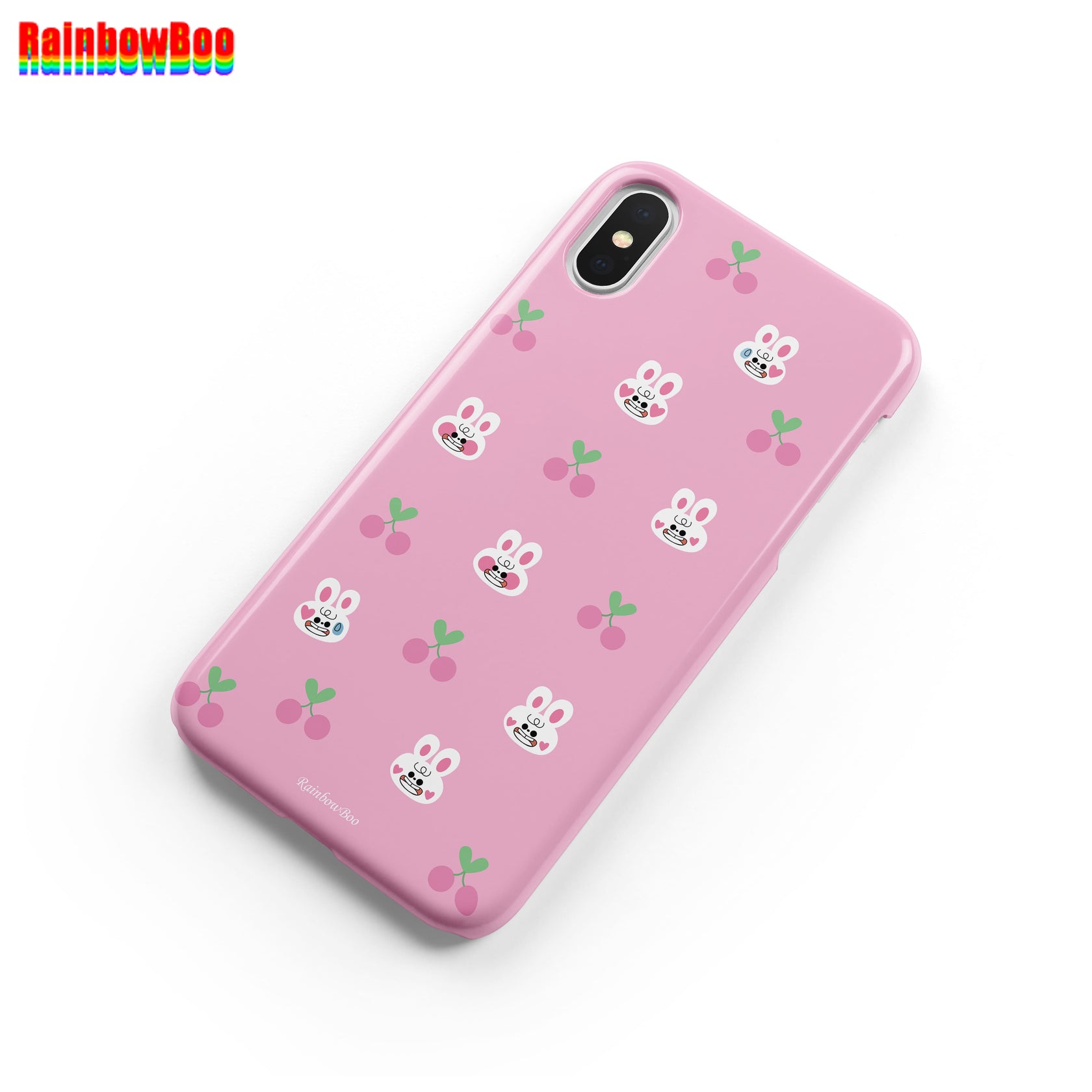 Pink Cherry Rabbit | iPhone Case | Three Fleas Exclusive