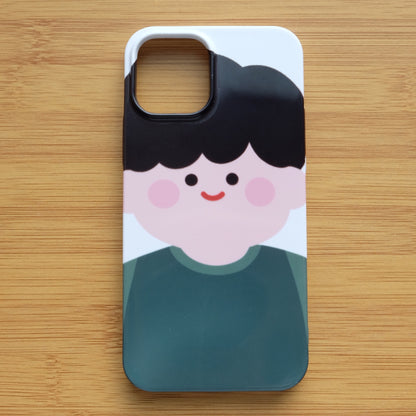 Simple smile couple phone case | phone accessories | Three Fleas