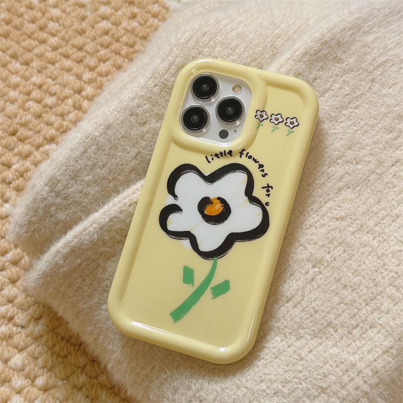 iPhone Cover | Delight Yellow Flowerphone accessories - Three Fleas