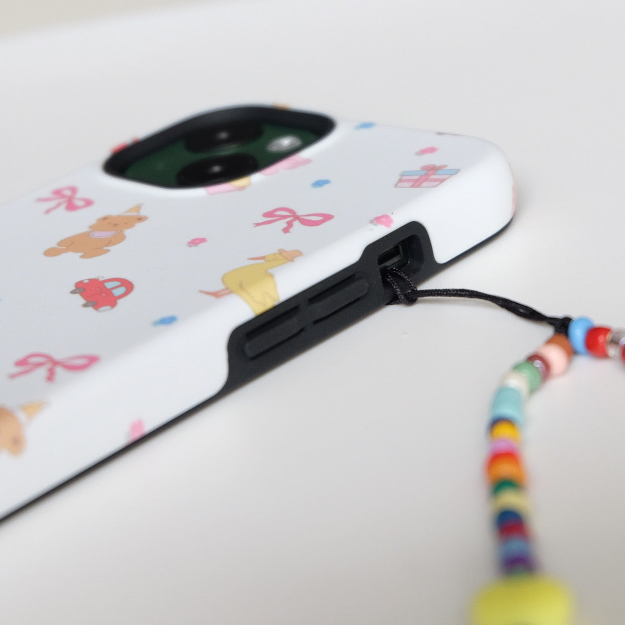 Cute Duck Bear Car Printed Phone Case