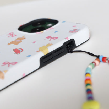 Cute Duck Bear Car Printed Phone Case