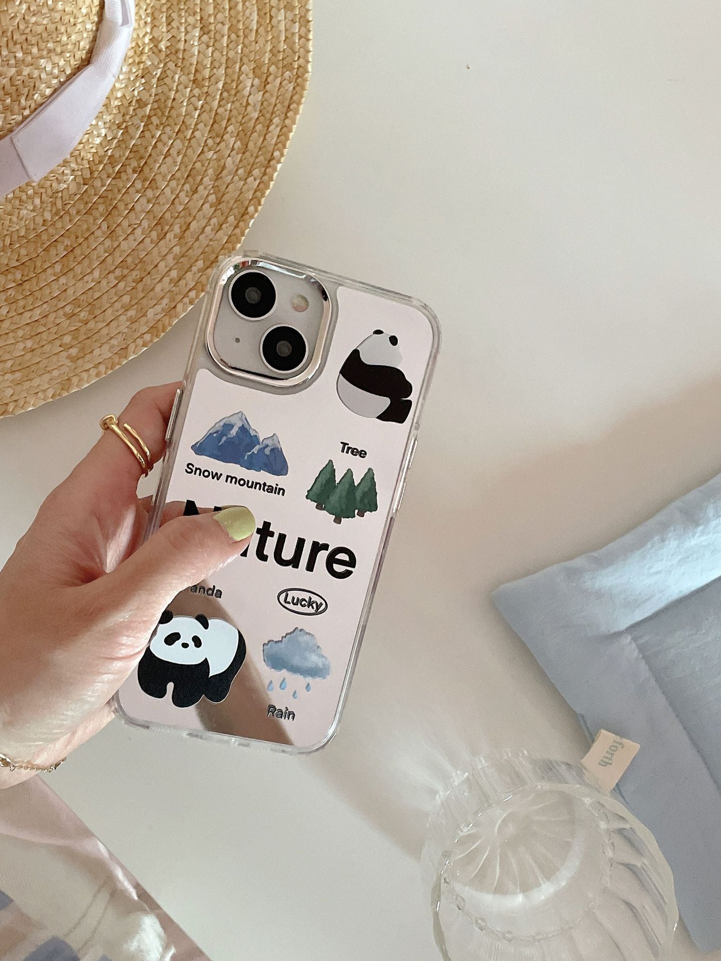 Panda and Nature | phone accessories | Three Fleas