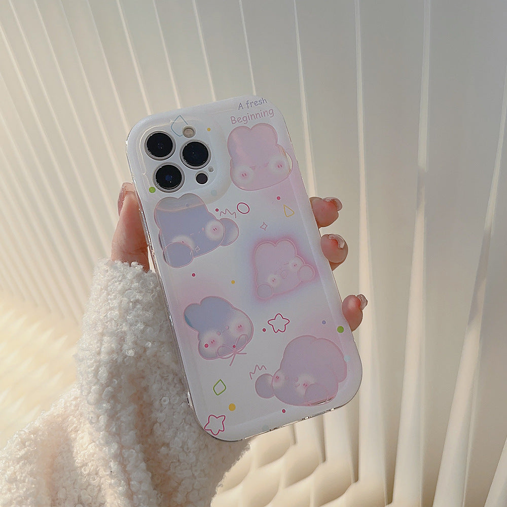 「iPhone」Laser Pink Rabbitphone accessories - Three Fleas