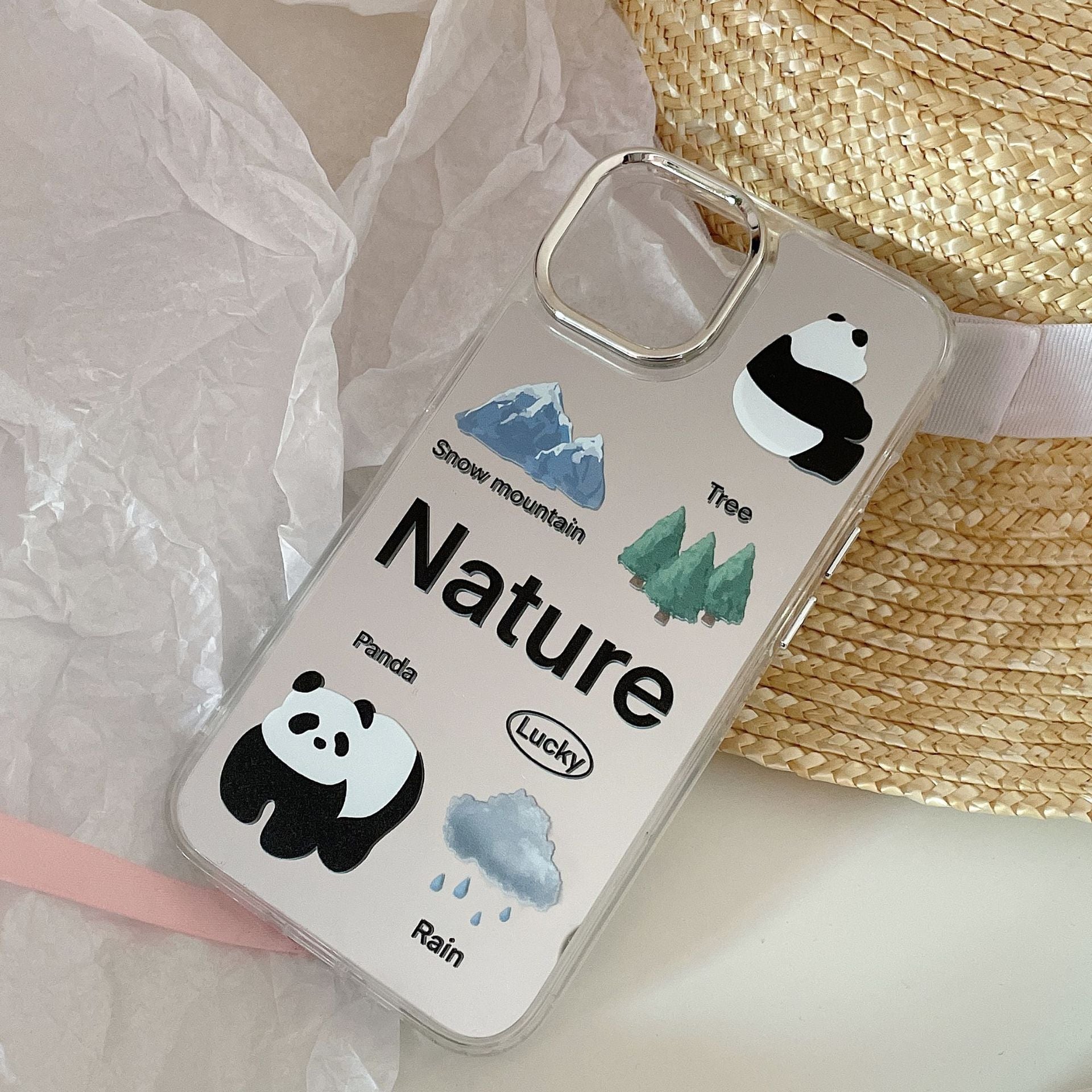 Panda and Nature | phone accessories | Three Fleas