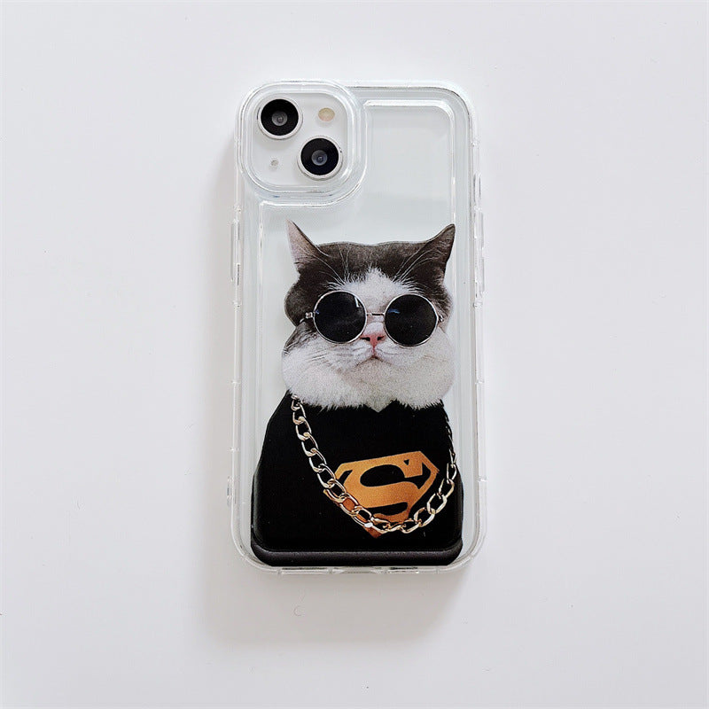 「iPhone」Funky Cat and Dog Protective Air-Cusion Coverphone accessories - Three Fleas