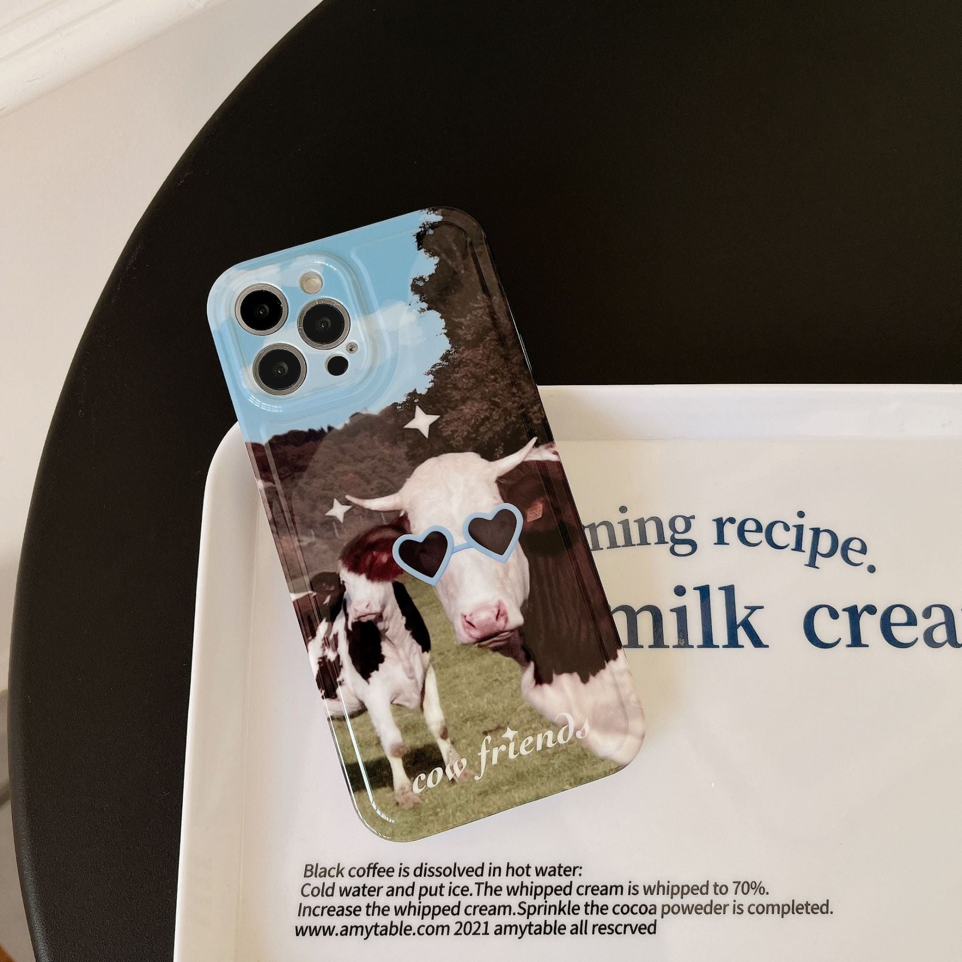 「iPhone」Funky Cow with Sunglasses Soft Coverphone accessories - Three Fleas