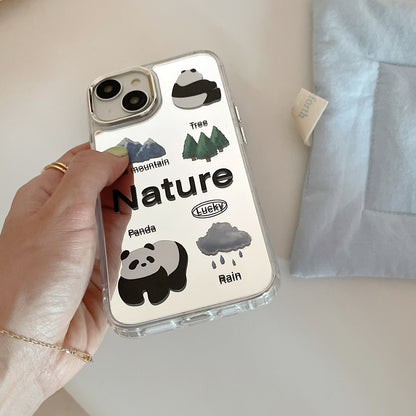 Panda and Nature | phone accessories | Three Fleas