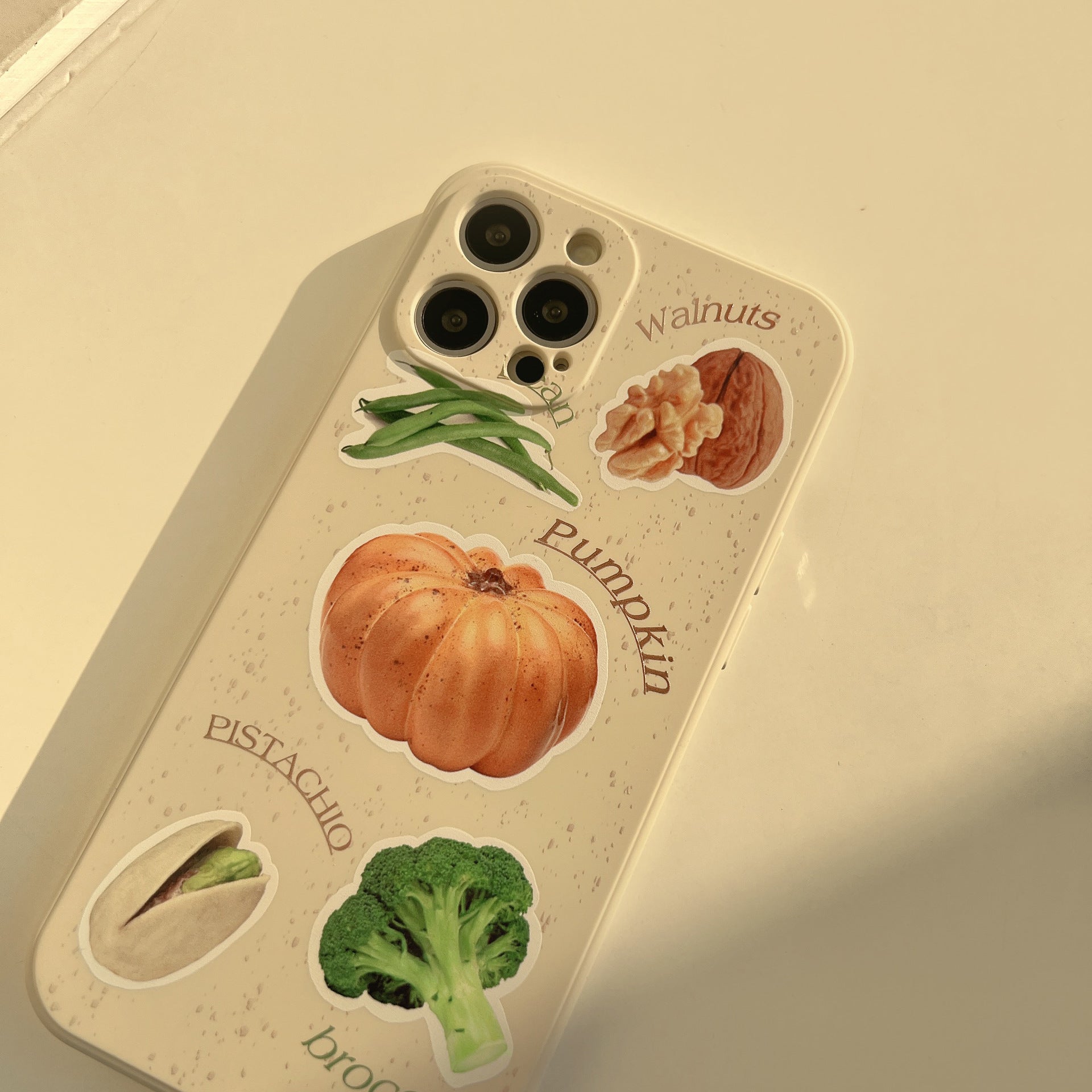 「iPhone」Walnut, Pumpkin, Pistachio, Broccoli Liquid Silicone Coverphone accessories - Three Fleas