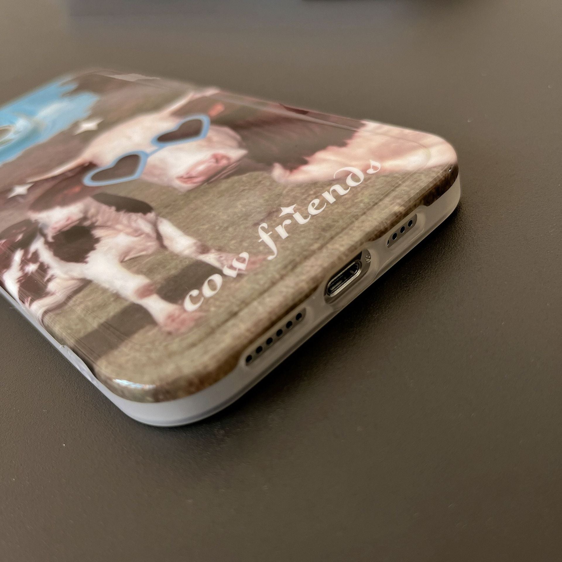 「iPhone」Funky Cow with Sunglasses Soft Coverphone accessories - Three Fleas