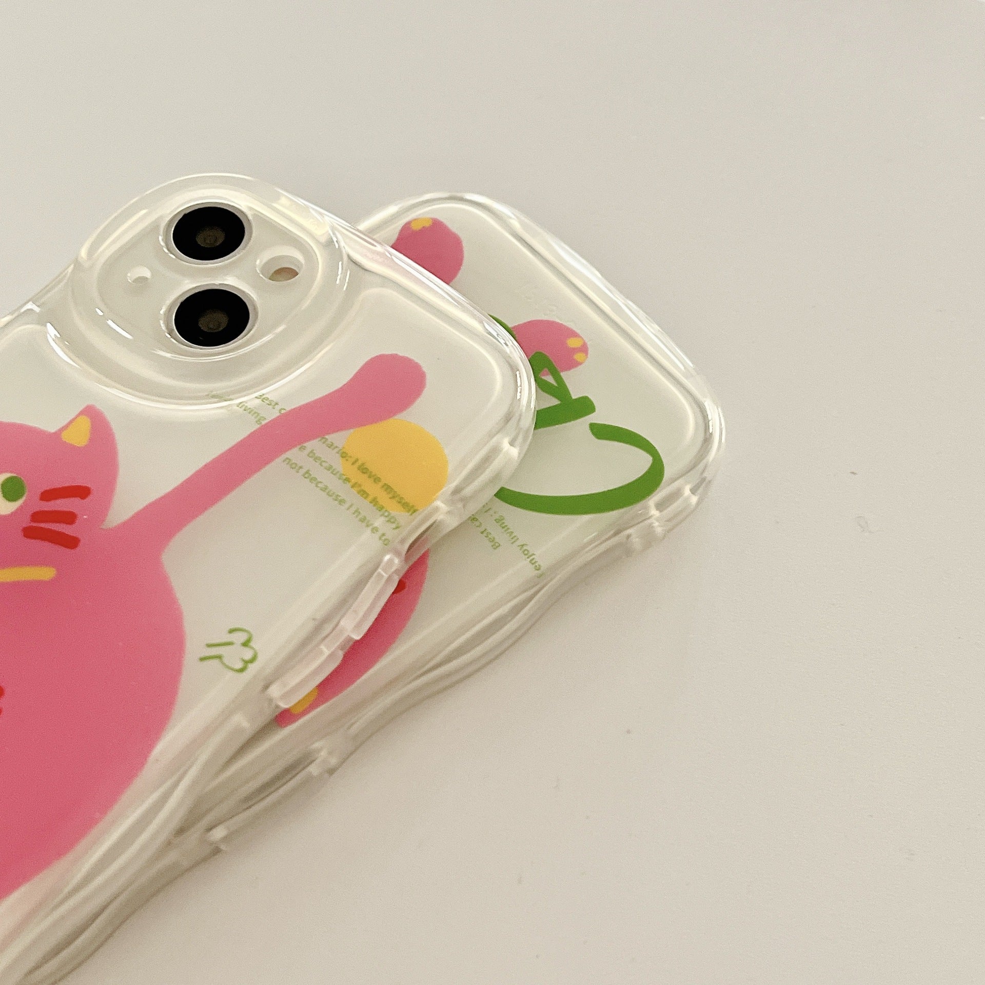 「iPhone」Pinky Little Cat Curvy Casephone accessories - Three Fleas