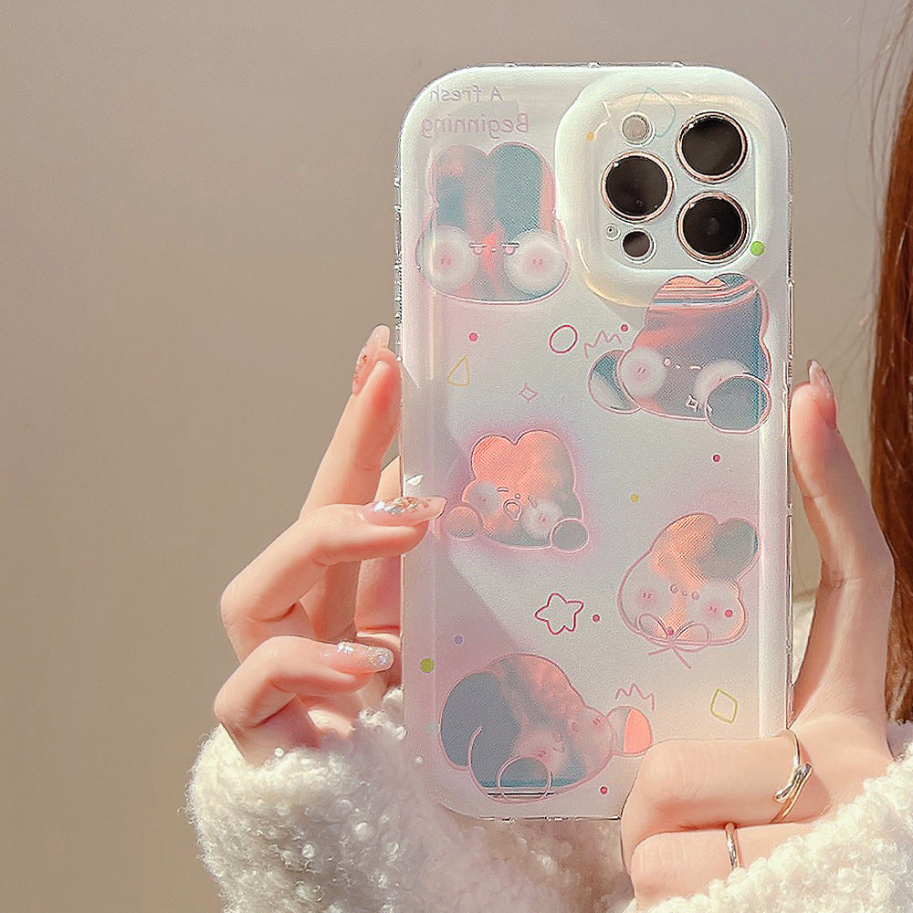 「iPhone」Laser Pink Rabbitphone accessories - Three Fleas
