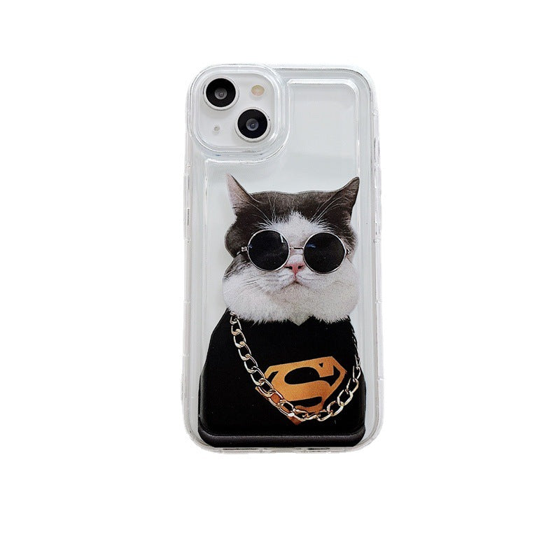 「iPhone」Funky Cat and Dog Protective Air-Cusion Coverphone accessories - Three Fleas