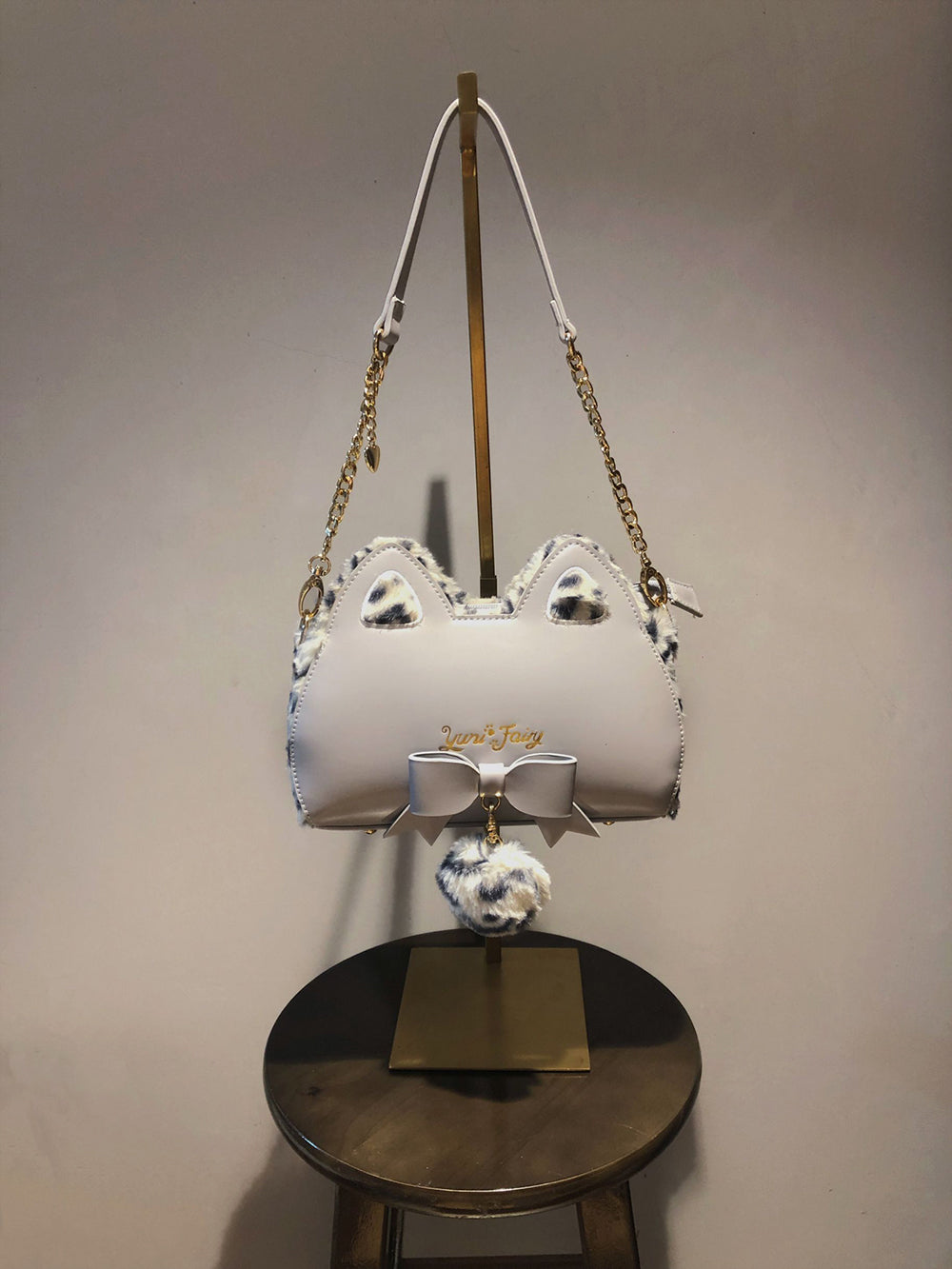 Cat Ear Shape Fluffy Shoulder Chain Bag