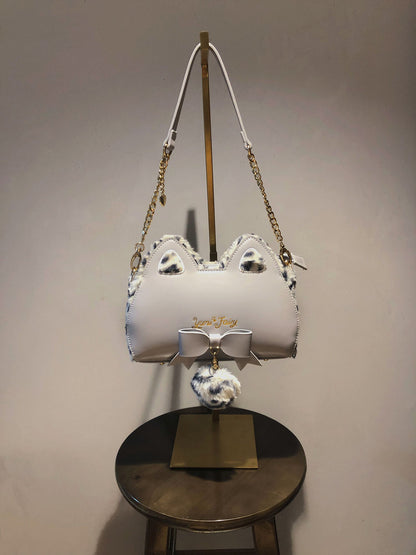 Cat Ear Shape Fluffy Shoulder Chain Bag