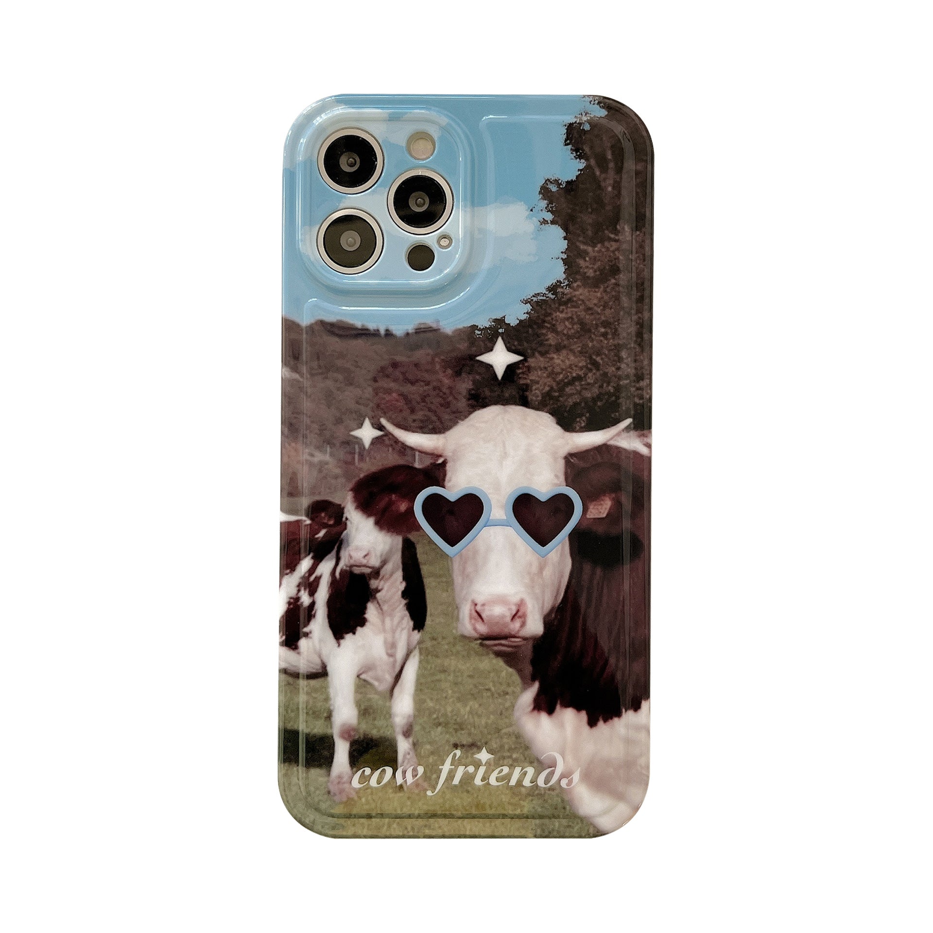 Funky Cow with Sunglasses Soft Full Cover for iPhone | Phone Accessories | Three Fleas Funky Cow with Sunglasses Soft Full Cover for iPhone | Phone Accessories | Three Fleas