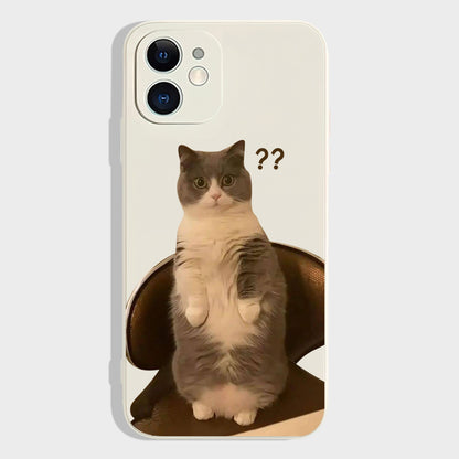 [ Meme Case ] Standing Cat Phone Casephone accessories - Three Fleas