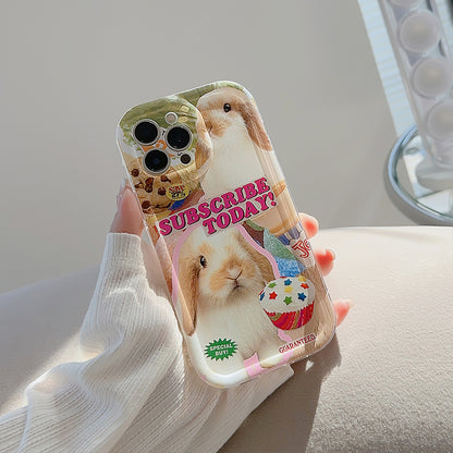 「iPhone」Cute Rabbit Protective Coverphone accessories - Three Fleas