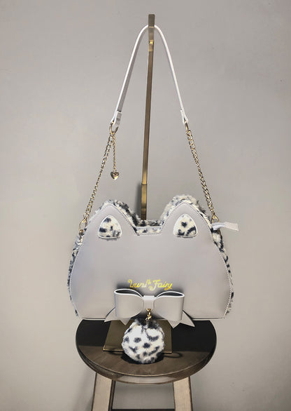 Cat Ear Shape Fluffy Shoulder Chain Bag