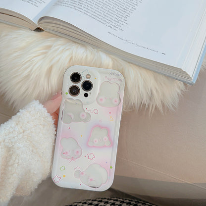 「iPhone」Laser Pink Rabbitphone accessories - Three Fleas