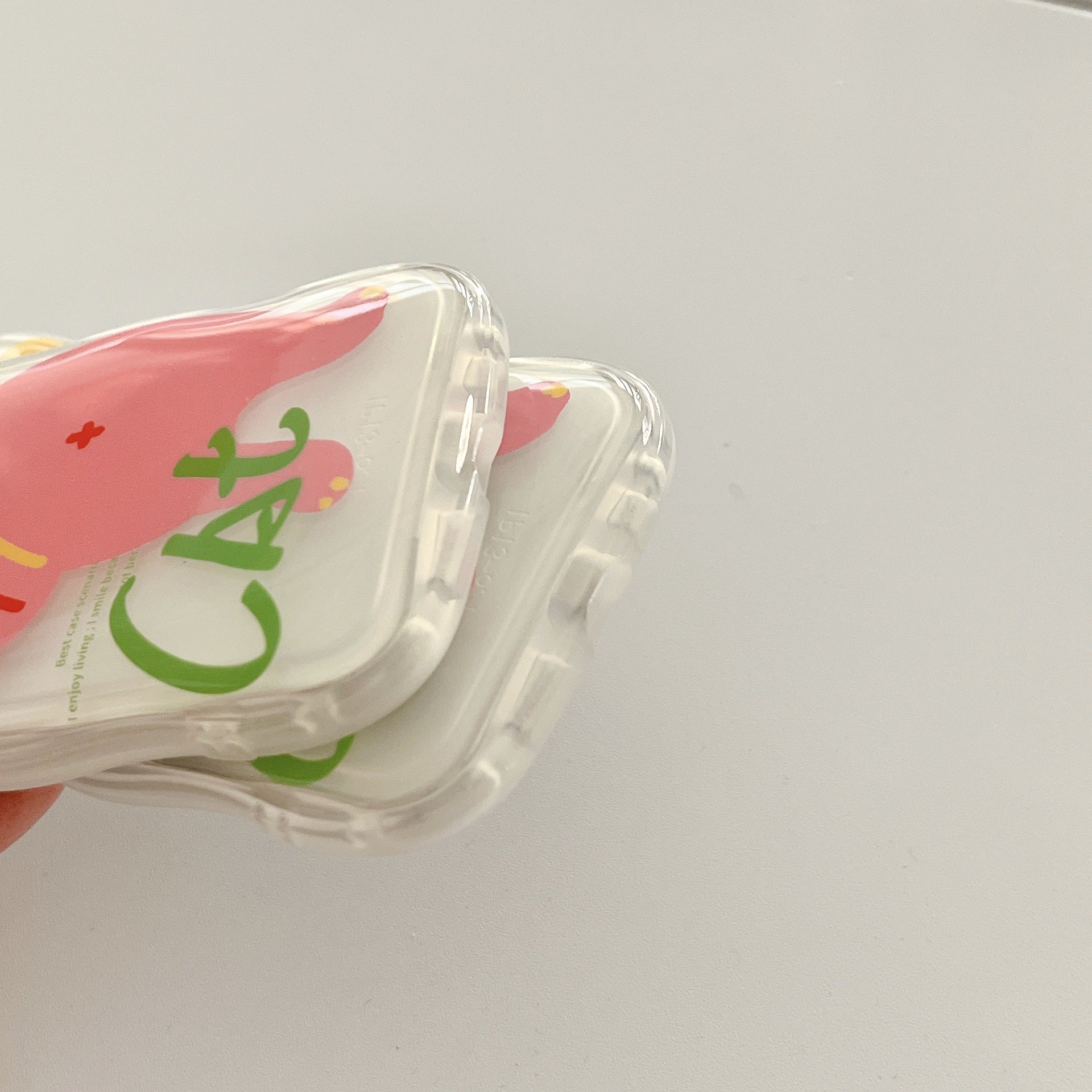 「iPhone」Pinky Little Cat Curvy Casephone accessories - Three Fleas