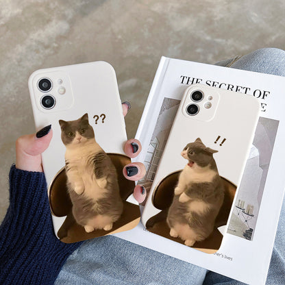 [ Meme Case ] Standing Cat Phone Casephone accessories - Three Fleas
