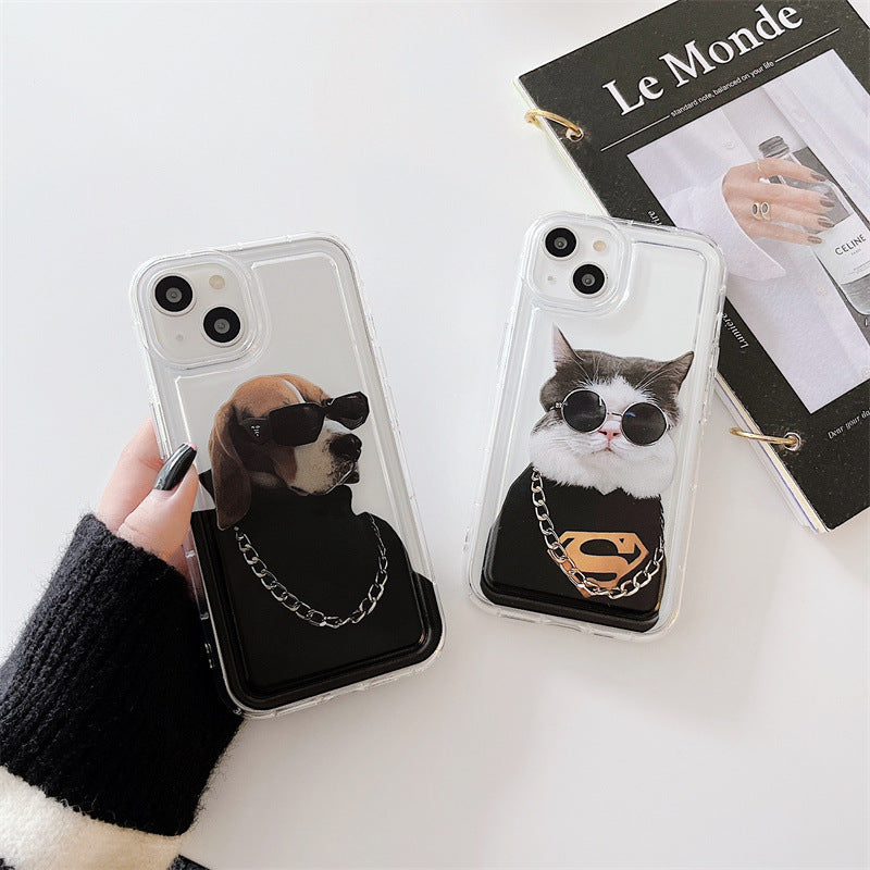 「iPhone」Funky Cat and Dog Protective Air-Cusion Coverphone accessories - Three Fleas