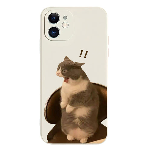 Meme Case Standing Cat Phone Case For Couple Phone Case Three Fleas