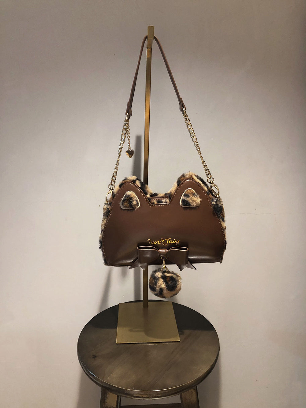 Cat Ear Shape Fluffy Shoulder Chain Bag