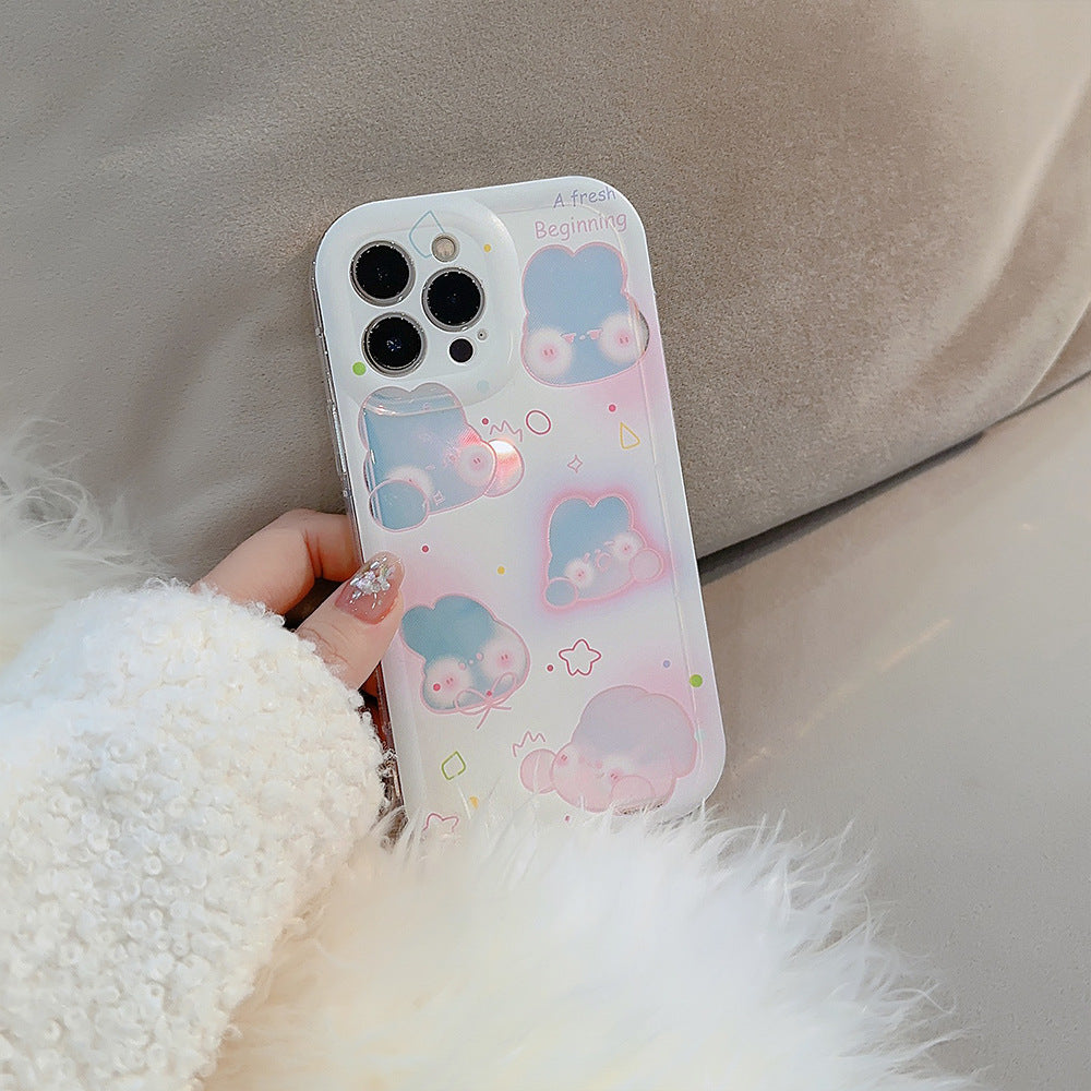 「iPhone」Laser Pink Rabbitphone accessories - Three Fleas