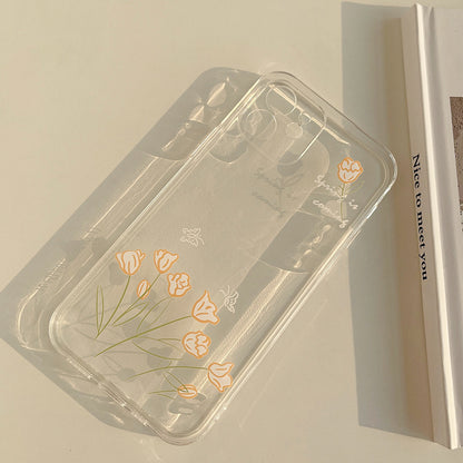 「iPhone」Simple and Original Hand-painted Flowers iPhone Shellphone accessories - Three Fleas