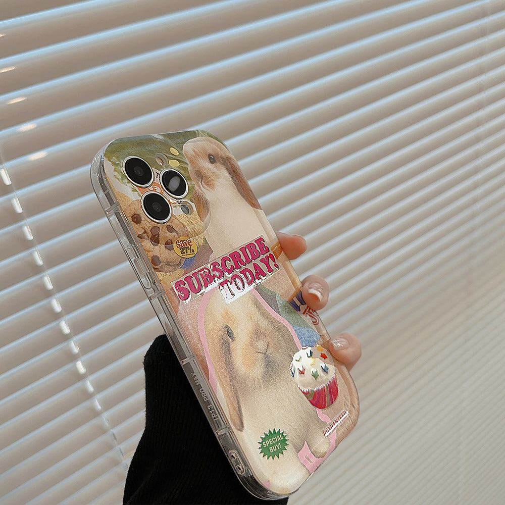 「iPhone」Cute Rabbit Protective Coverphone accessories - Three Fleas