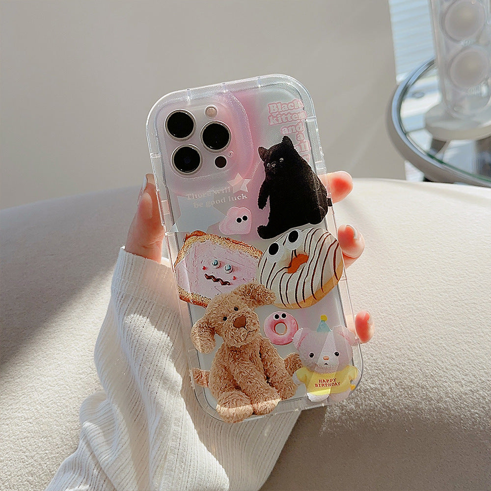 「iPhone」Sticker Pink Soft Protective Coverphone accessories - Three Fleas