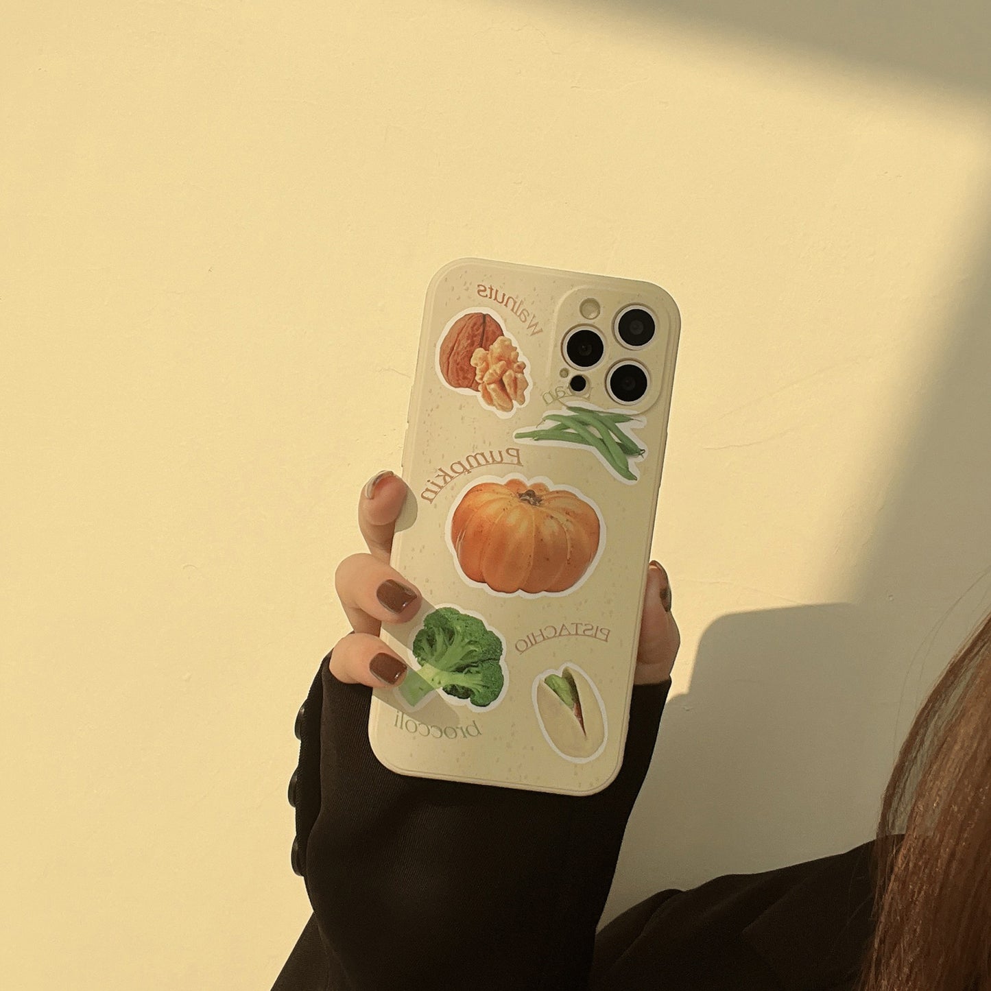 「iPhone」Walnut, Pumpkin, Pistachio, Broccoli Liquid Silicone Coverphone accessories - Three Fleas