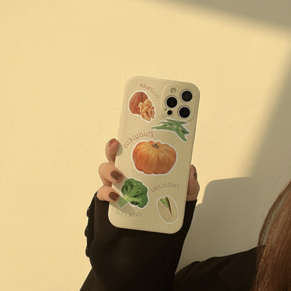 「iPhone」Walnut, Pumpkin, Pistachio, Broccoli Liquid Silicone Coverphone accessories - Three Fleas