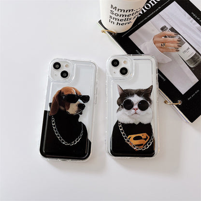 「iPhone」Funky Cat and Dog Protective Air-Cusion Coverphone accessories - Three Fleas