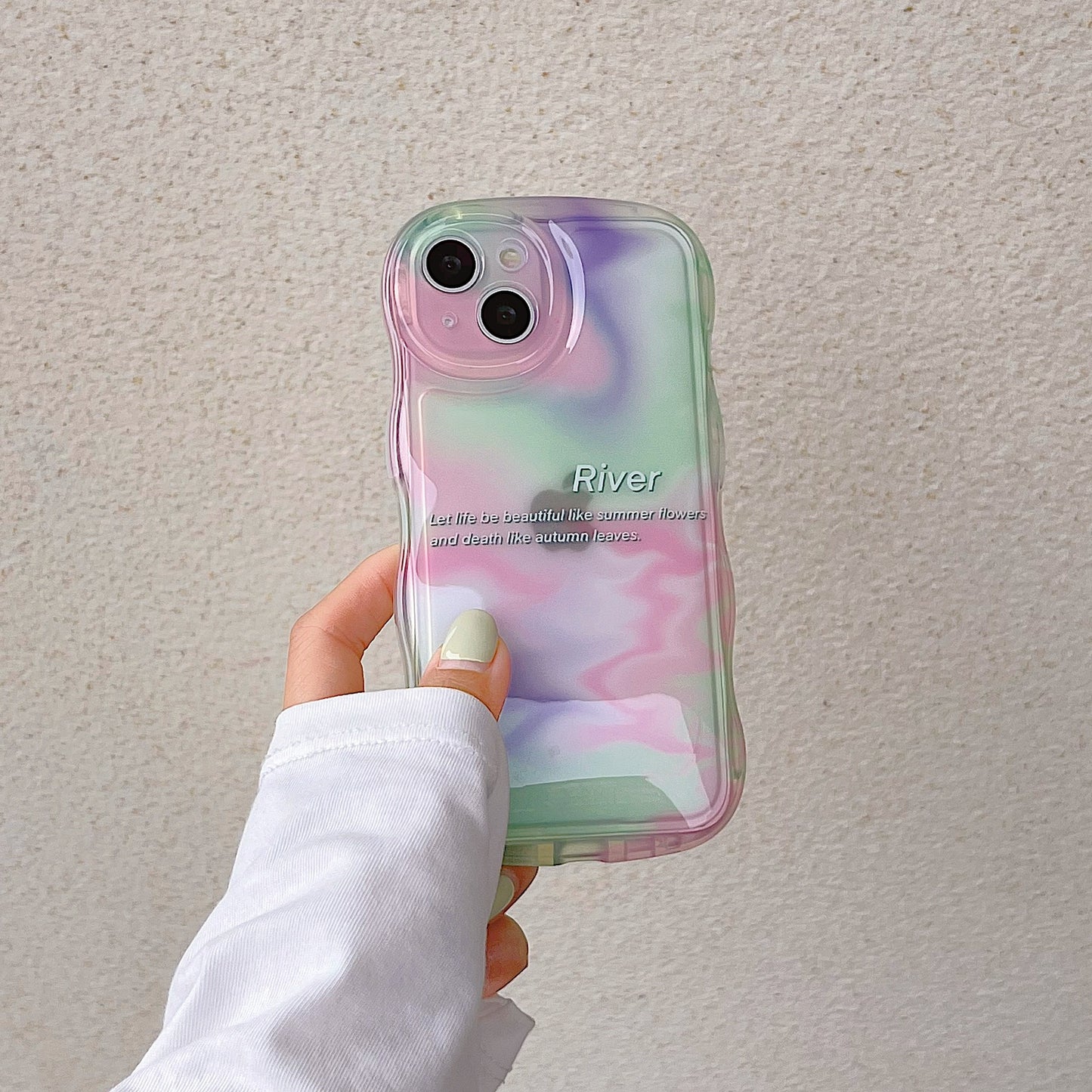 「iPhone」Curvy Mixed Colors Protective Coverphone accessories - Three Fleas