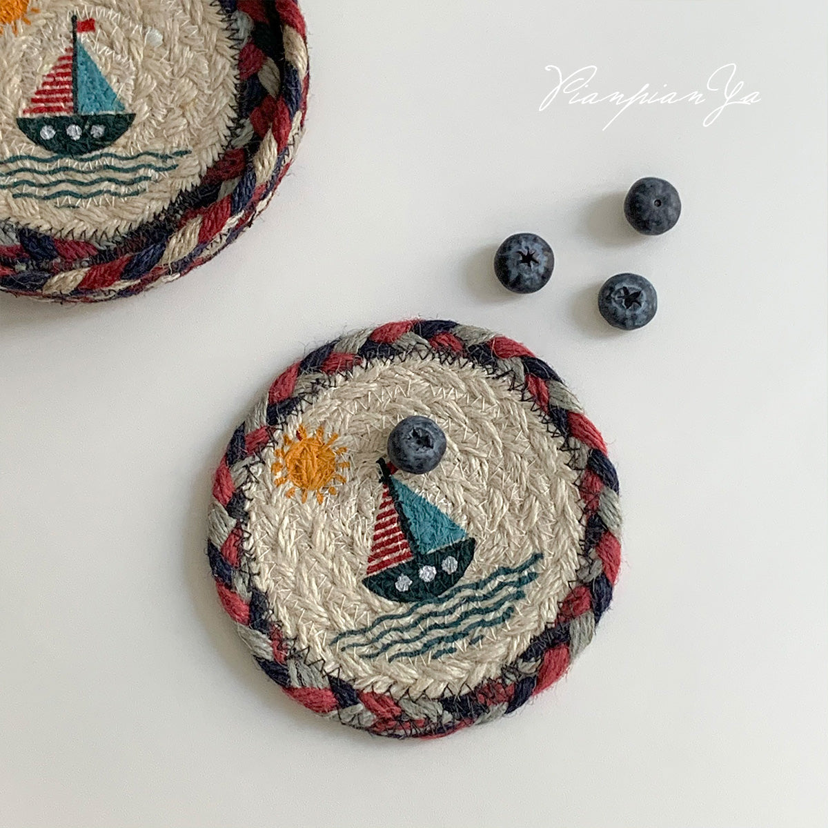 Hand-Woven Coasters
