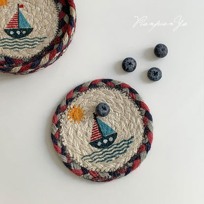 Hand-Woven Coasters