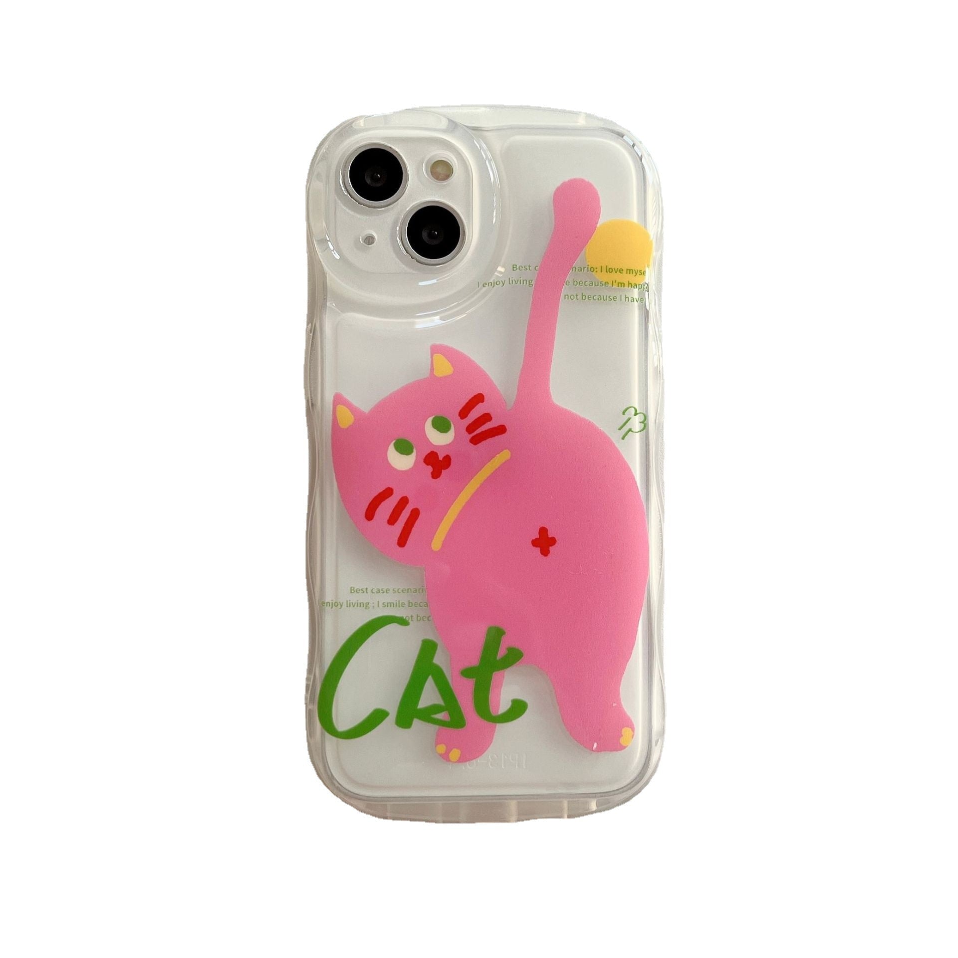 「iPhone」Pinky Little Cat Curvy Casephone accessories - Three Fleas