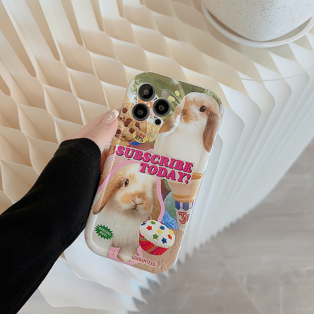「iPhone」Cute Rabbit Protective Coverphone accessories - Three Fleas