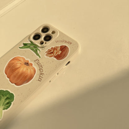 「iPhone」Walnut, Pumpkin, Pistachio, Broccoli Liquid Silicone Coverphone accessories - Three Fleas
