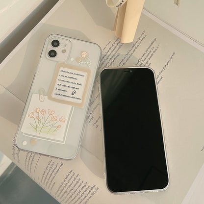 「iPhone」Simple and Original Hand-painted Flowers iPhone Shellphone accessories - Three Fleas
