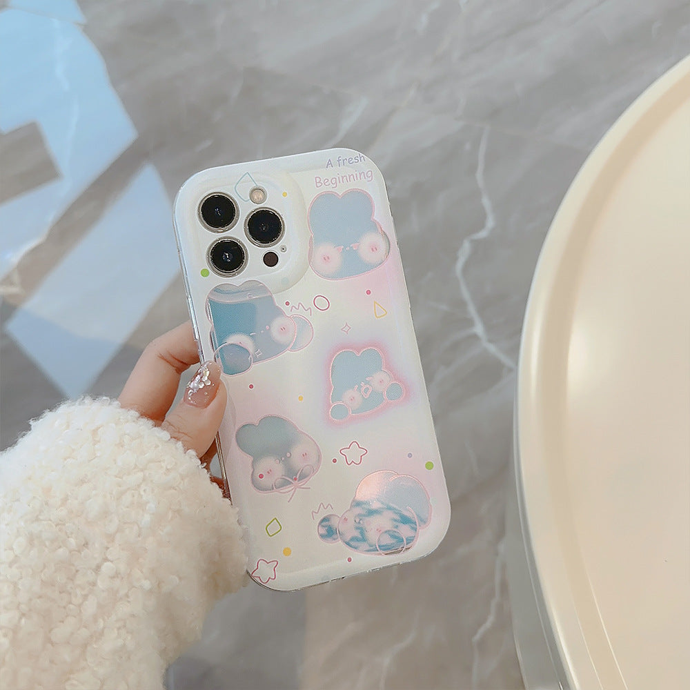 「iPhone」Laser Pink Rabbitphone accessories - Three Fleas