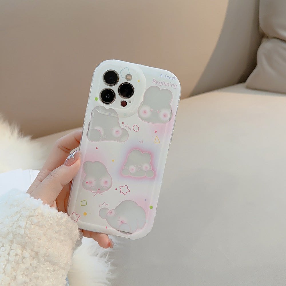 「iPhone」Laser Pink Rabbitphone accessories - Three Fleas
