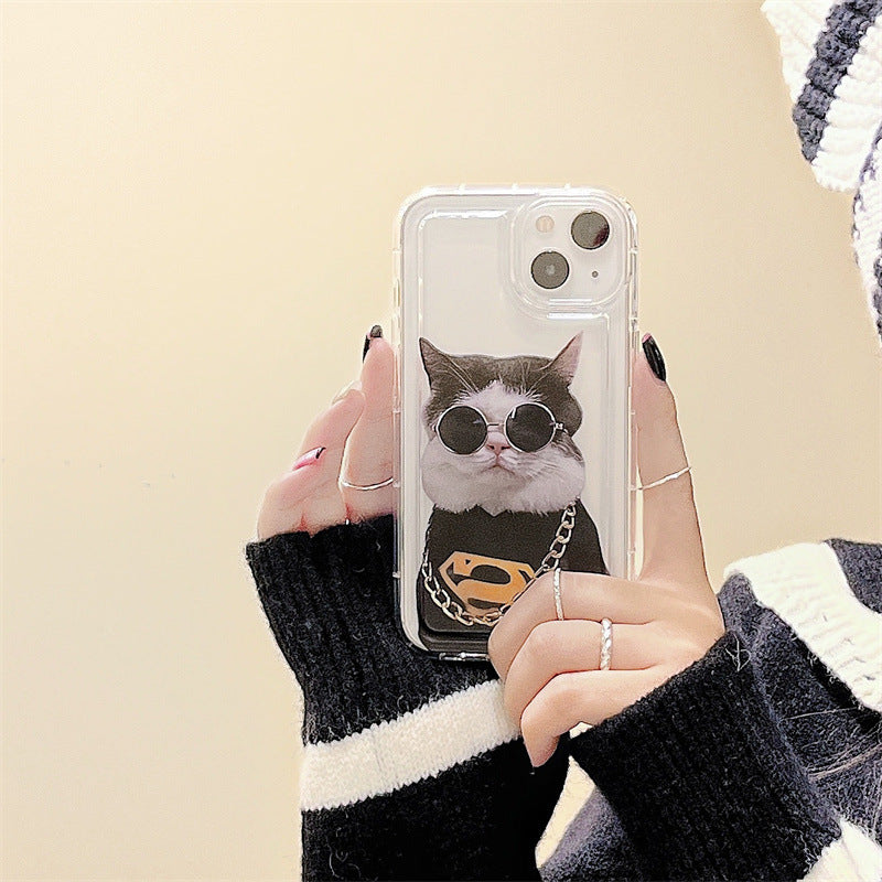 「iPhone」Funky Cat and Dog Protective Air-Cusion Coverphone accessories - Three Fleas