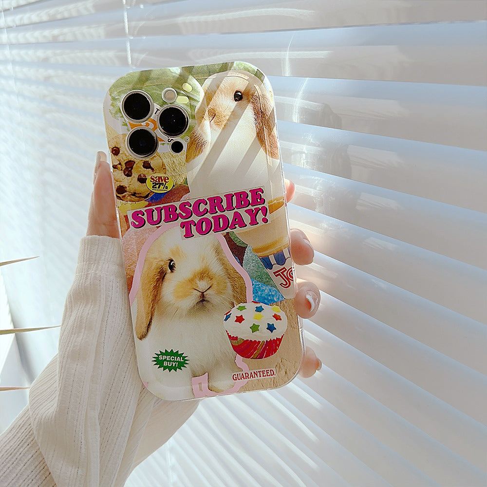 「iPhone」Cute Rabbit Protective Coverphone accessories - Three Fleas