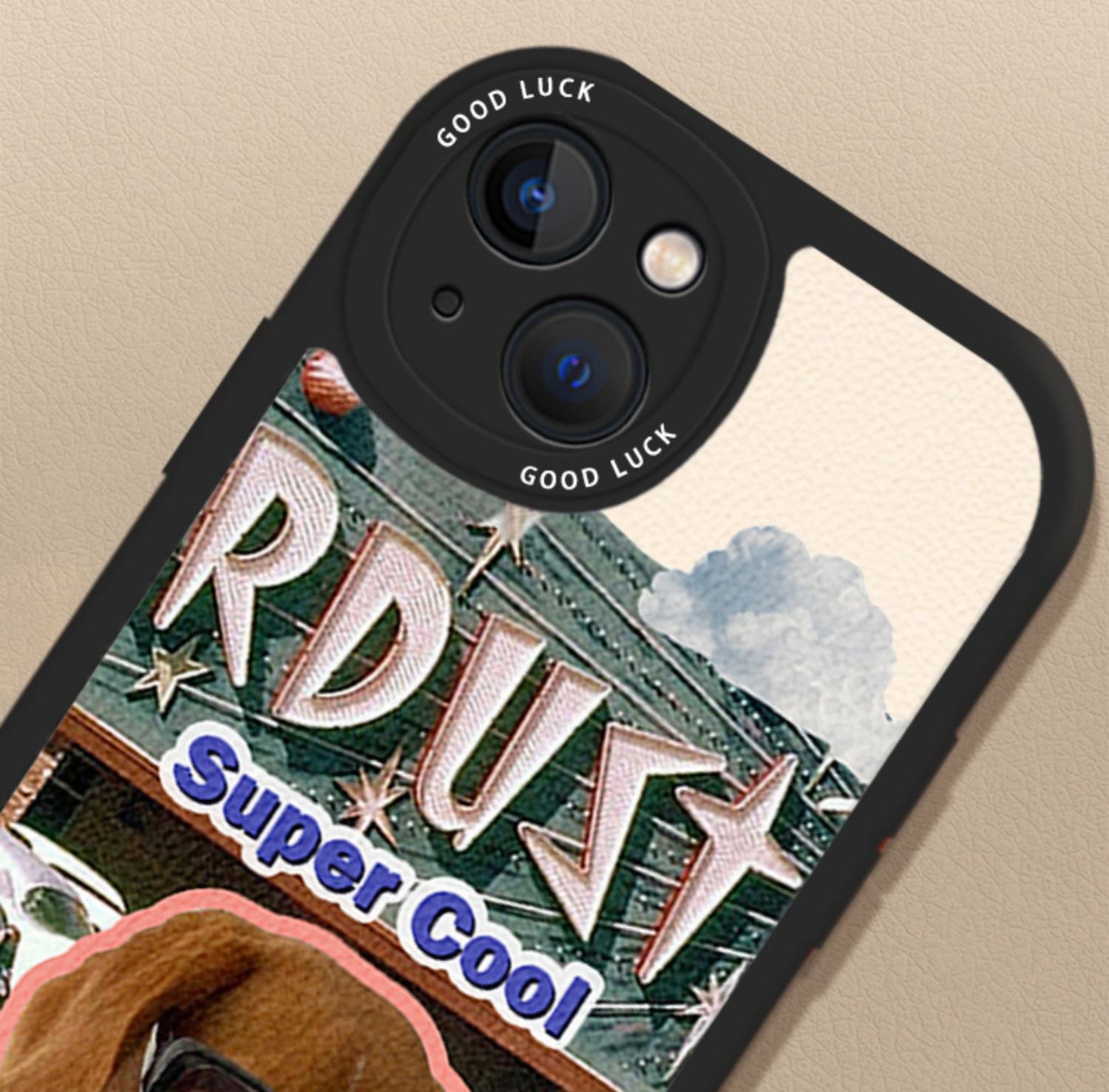 [ Meme Case] Glasses Cat Dog Faux Leather Phone Casephone accessories - Three Fleas