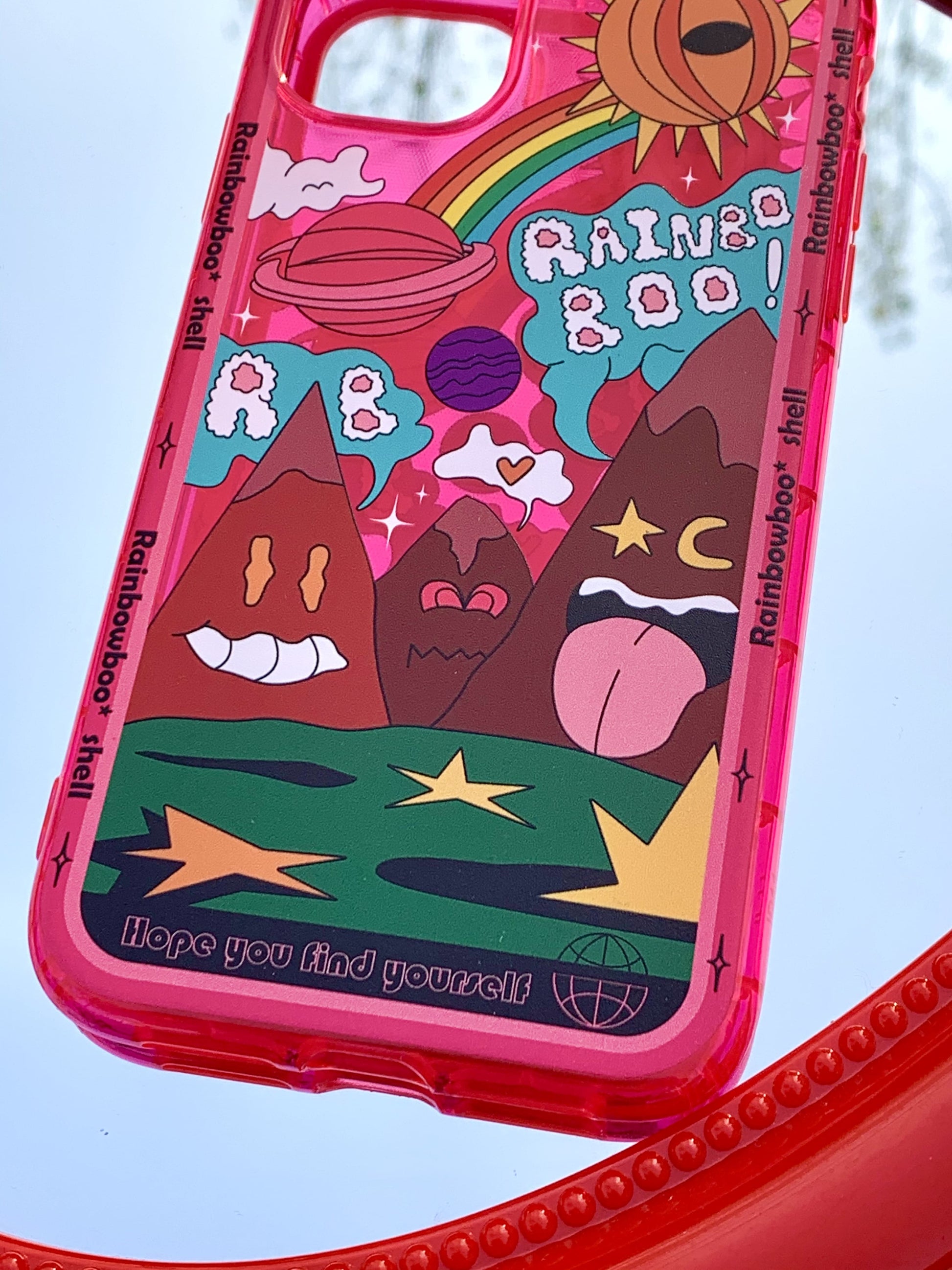 Unique Monster Couple Case-red