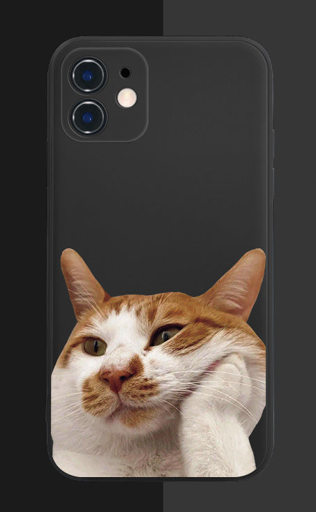 [ Meme Case] Thinker Cat Phone Casephone accessories - Three Fleas