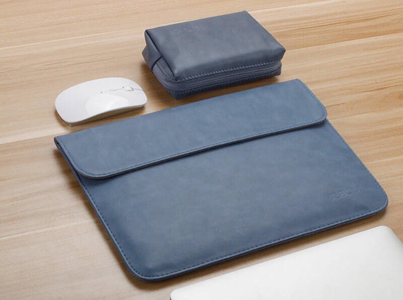 Laptop PU Leather Sleeve Bag - Three Fleas